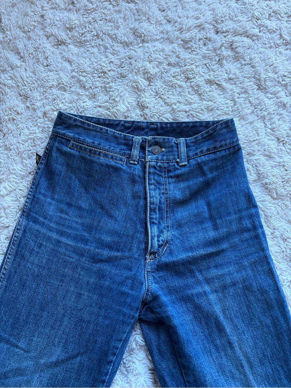 Sasson Jeans Women's Straight Leg Dark Blue Denim
